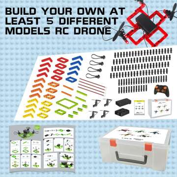 STEM Toys & RC Mini Drones for Kids - 5-in-1 Fun