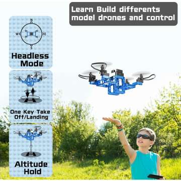 STEM Toys & RC Mini Drones for Kids - 5-in-1 Fun