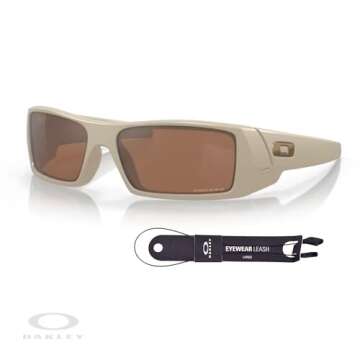 Oakley Gascan OO9014 Desert Tan Sunglasses + iWear Kit Bundle