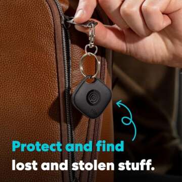 Tile by Life360 Mate (2024) Bluetooth Tracker - Black - Phone & Keys Finder