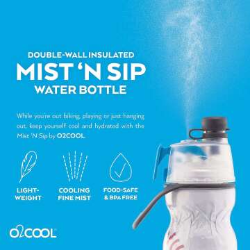 O2COOL Mist N Sip Bottle