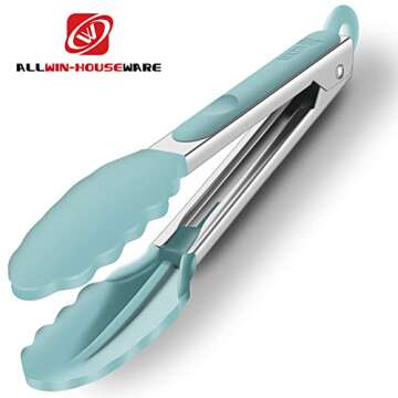 Silicone Cooking Tongs Set of 2 - 9 & 12 Inch