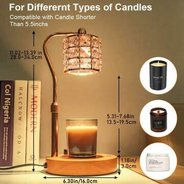 Adjustable Candle Warmer Lamp