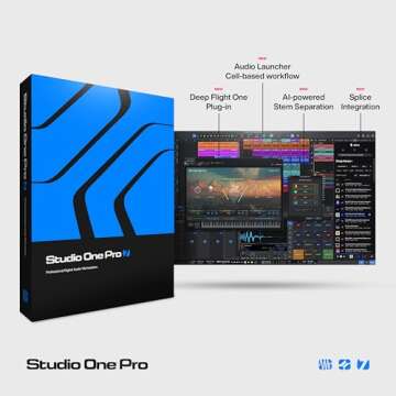 Studio One Pro 7 Perpetual License — Music Production Recording DAW Software with Stem Separation, Splice Integration, Mixing, Mastering, Virtual Instruments, Loops & Samples Included