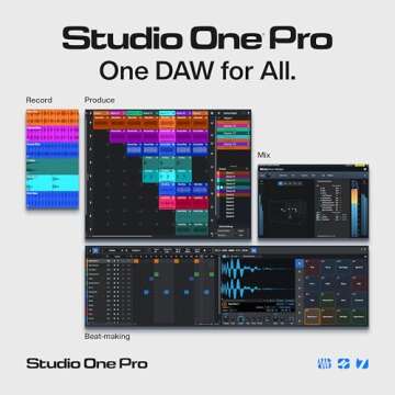 Studio One Pro 7 Perpetual License — Music Production Recording DAW Software with Stem Separation, Splice Integration, Mixing, Mastering, Virtual Instruments, Loops & Samples Included