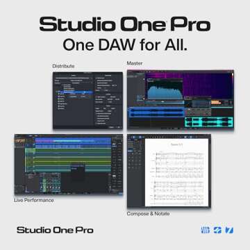 Studio One Pro 7 Perpetual License — Music Production Recording DAW Software with Stem Separation, Splice Integration, Mixing, Mastering, Virtual Instruments, Loops & Samples Included