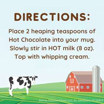 Sillycow Farms Hot Chocolate Mix Truffle Flavor | Gluten Free & Non GMO, All Pure Ingredients for Healthier Indulgence | Dairy Free, Vegan, Nut Free Certified Quality Cocoa Powder Blend - Pack of 2