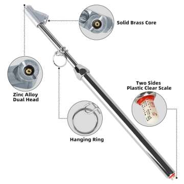 WYNNsky Tire Pressure Gauge for Car, Truck & Bike