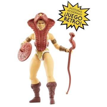 Masters of the Universe Origins Teela 5.5-in Action Figure, Battle Figure for Storytelling Play and Display, Gift for 6 to 10-Year-Olds and Adult Collectors