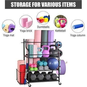 Yoga Mat Storage Rack
