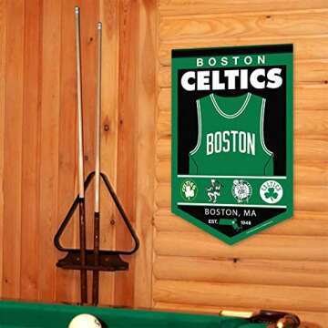 WinCraft Boston Celtics Heritage History Banner Pennant