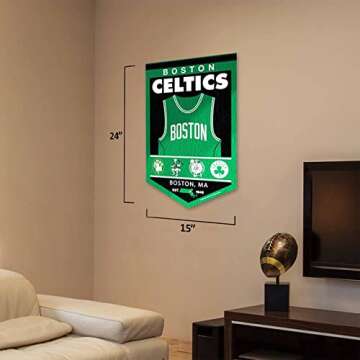 WinCraft Boston Celtics Heritage History Banner Pennant