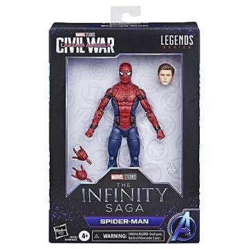 Hasbro Marvel Legends Series Spider-Man, Captain America: Civil War Collectible 6 Inch Action Figures, Marvel Legends Action Figures