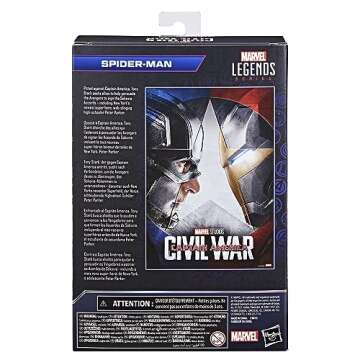 Hasbro Marvel Legends Series Spider-Man, Captain America: Civil War Collectible 6 Inch Action Figures, Marvel Legends Action Figures