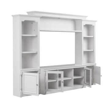 Tov Furniture Virginia Wood Entertainment Center for TVs up to 65" in White