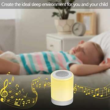 DAWANMIN Baby Sound Machine, White Noise Machine Night Light for Toddler Sleep Soother, 32 Soothing Sounds, 5 Timer & Memory Function for Nursery, Kids, Toddler Bedroom