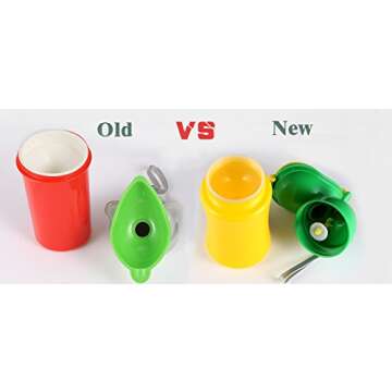 ONEDONE Pee Cup for Kids Portable Urinal Travel Urinal Baby Child Toddler Pee Bottle Potty Emergency Toilet for Camping Car Travel and Kid Potty Pee Training (Girl)