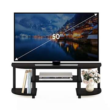 Furinno Turn-S-Tube Wide TV Center for Quality Entertainment