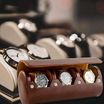 Leather Watch Travel Case for Men - Perfectly Crafted