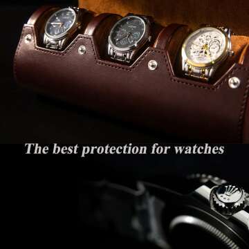 Leather Watch Travel Case for Men - Perfectly Crafted