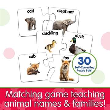 The Learning Journey: Match It! - Animal Families - Learning Animals, Animal Matching Game, Animal Puzzle For Kids, Puzzle For Toddlers, Award Winning Educational Toys