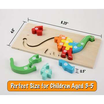 Montessori Wooden Puzzles for Toddlers Ages 3-5