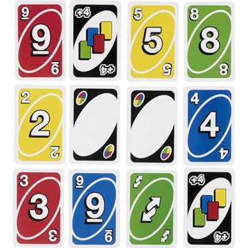 Mattel Games Giant UNO Card Game for Kids, Adults & Family Night with Oversized & Features for 2 to 10 Players