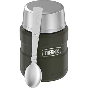 THERMOS 16oz Food Jar - Vacuum Insulated, Army Green