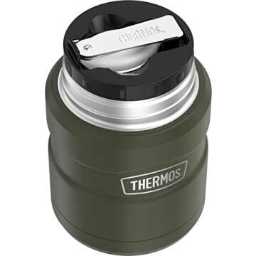 THERMOS 16oz Food Jar - Vacuum Insulated, Army Green