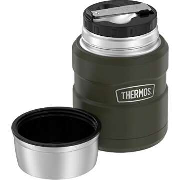 THERMOS 16oz Food Jar - Vacuum Insulated, Army Green