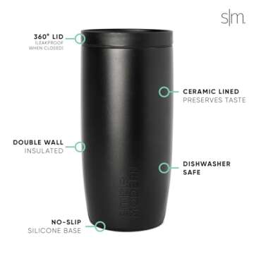 Travel Coffee Mug 16oz - Insulated & Stylish