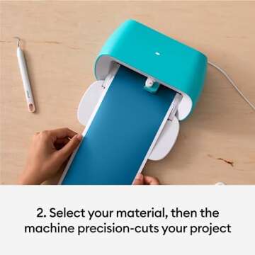 Cricut Joy Machine - A Compact, Portable DIY Smart for Creating Customized Labels, Cards & Crafts, Works with Iron-on, Vinyl, Paper Materials, Bluetooth-Enabled (iOS/Android/Windows)