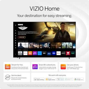 VIZIO 75" 4K HDR Smart TV (Renewed)