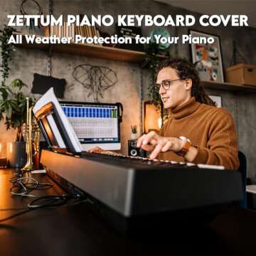 Waterproof Piano Keyboard Cover for 88 Keys