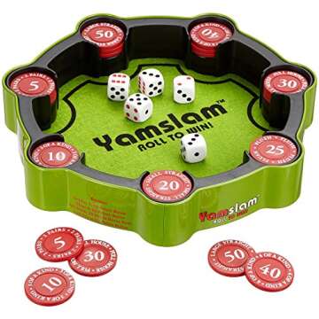 Yamslam Fun Chance and Strategy Family Dice Game for Kids and Adults by Blue Orange Games - 1 to 4 Players, Ages 8+