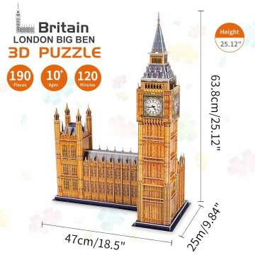 3D Big Ben & St. Basil's Cathedral Puzzle Kits