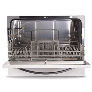 BLACK+DECKER BCD6W Portable Dishwasher - Compact 6 Setting