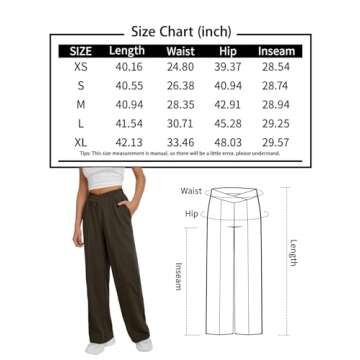 Trendy Queen Wide Leg Sweatpants Women Fashion High Waisted Baggy Flared Pants Loose Fit Athletic Joggers with Pockets Apricot XS