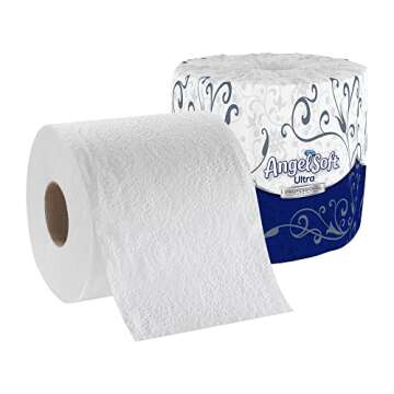 Georgia-Pacific Embossed Toilet Paper by GP PRO Bathroom Tissue, 400 Count (Pack of 60), Angel Soft Ultra 60