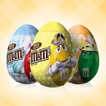 M&M'S Easter Egg Milk Chocolate Candy, 0.93 oz 12 Pack