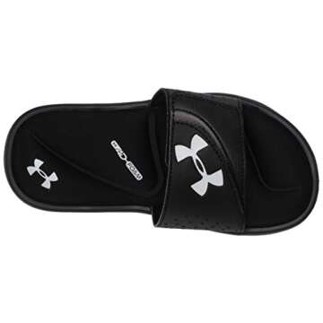 Under Armour Boys' Ignite VI Slide Sandal, Black (001)/Black, 5 M US Big Kid