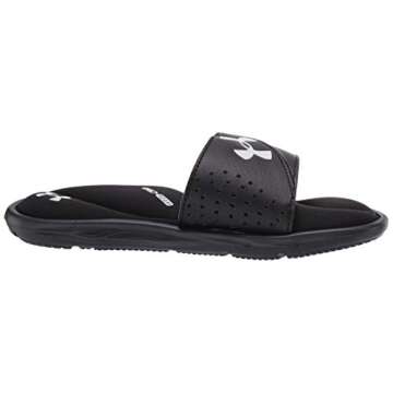 Under Armour Boys' Ignite VI Slide Sandal, Black (001)/Black, 5 M US Big Kid