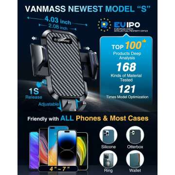 VANMASS Car Vent Phone Mount