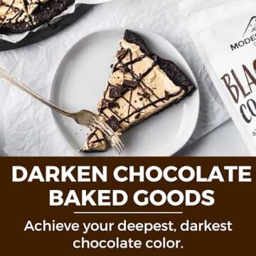 Black Cocoa Powder (1 lb) Bake the Darkest Chocolate Baked Goods, Achieve Rich Chocolate Flavor, All-Natural Substitute for Black Food Coloring, Dutch-Processed Cocoa Powder, Unsweetened, Extra Dark, Fair Trade Certified