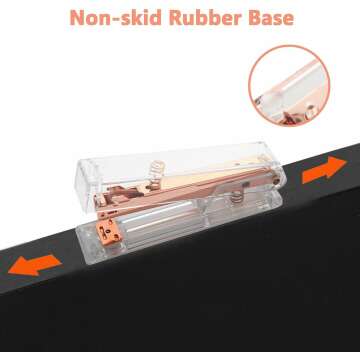 Rose Gold Acrylic Stapler, Desktop Stapler, 25 Sheet Capacity, Includes 1000 Staples and Staple Remover