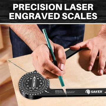 Saker Miter Saw Protractor - Precision Angle Finder