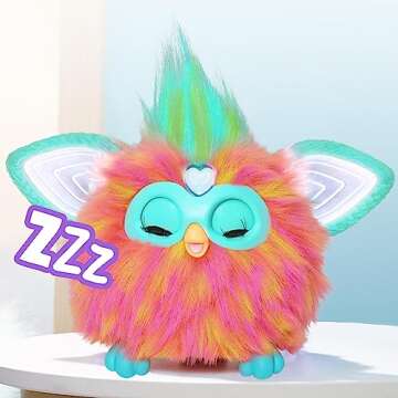 Furby Coral, 15 Fashion Accessories, Interactive Plush Toys for 6 Year Old Girls & Boys & Up, Voice Activated Animatronic