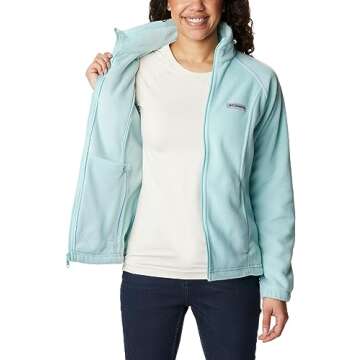 Columbia Women's Benton Springs Full Zip Jacket - Aqua Haze