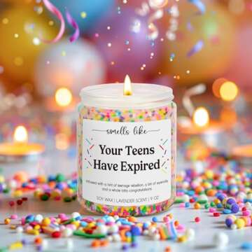 GSPY Candles - 20th Birthday Gifts for Women, Men - Happy 20th Birthday, 20 Year Old Birthday Gifts for Her, Daughter, Friend, Sister, Son, Granddaughter - Gifts for 20 Year Old Female, Male