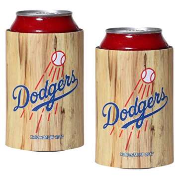 Kolder MLB Team Logo Baseball Woody Bat Can Cooler Holder - 2-Pack